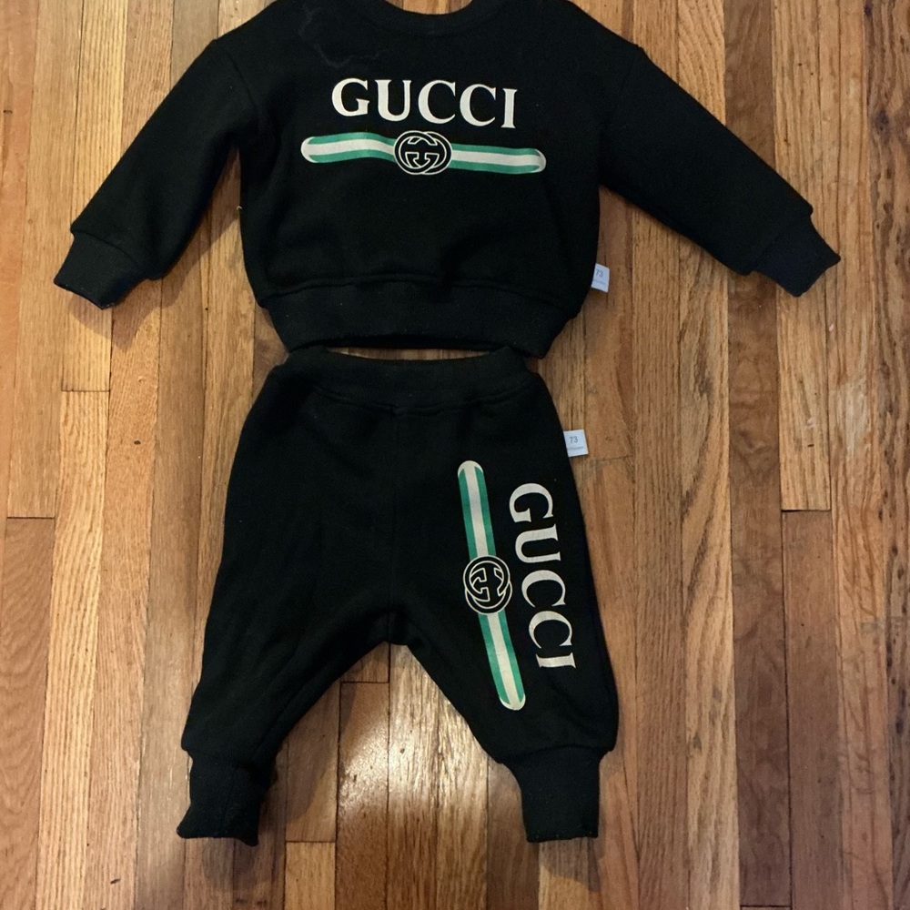 Gucci Kids Black Sweatpants & Jogger Set